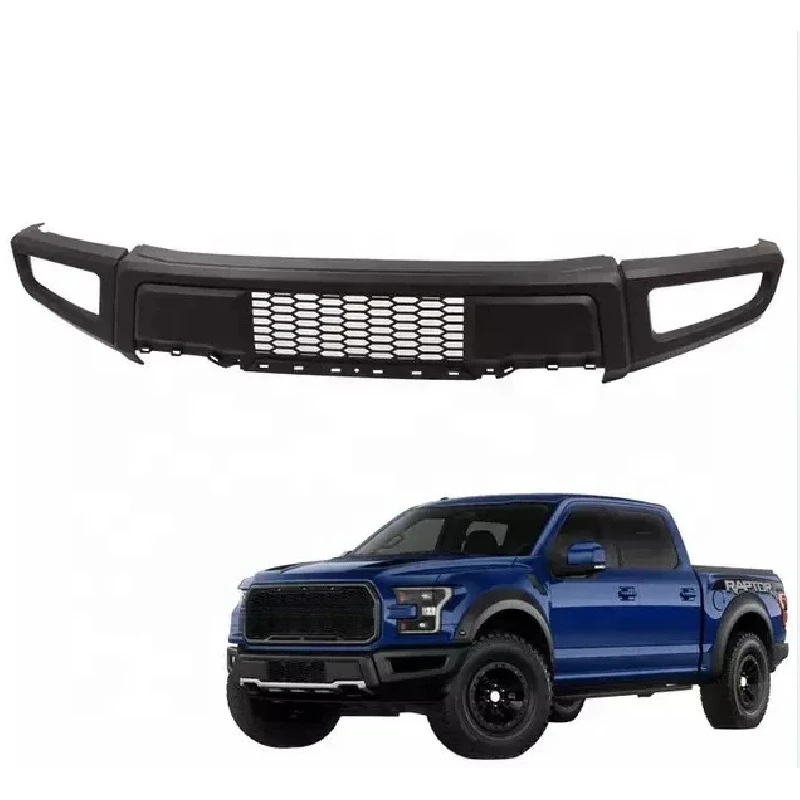 

Brand New Off Road Parts Plastic Car Front Bumper With Skid Plate Body Kit Bumper For F150 15-17 Raptor Style Bumper Kit