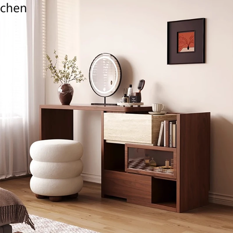 

HTT medieval style new simple dresser chest cabinet integrated retro style small integrated retractable