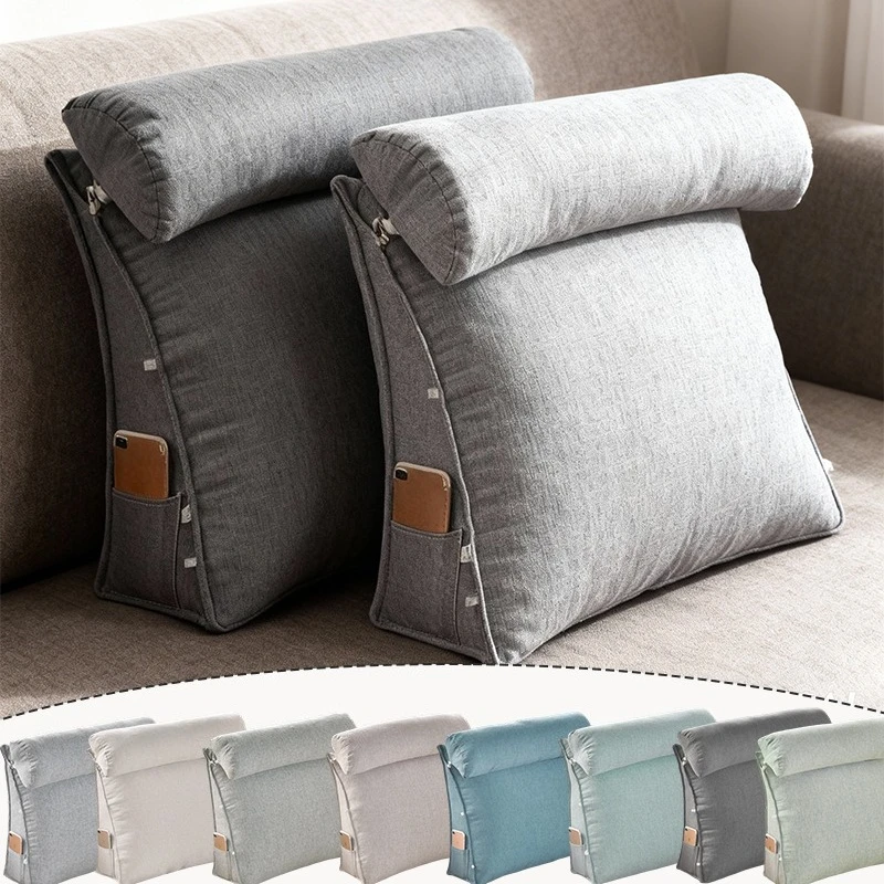 Soft Large Headboard Cushion,Single Reading Pillows & Cushionsn,Ideal for Use on Sofas and Beds,Providing Neck and Waist Comfort