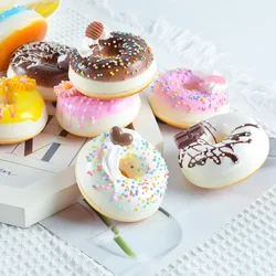 Fake Cake Donut Bread PU Artificial Food Model Simulation Dessert Table Home Decor Decoration Refrigerator Stickers