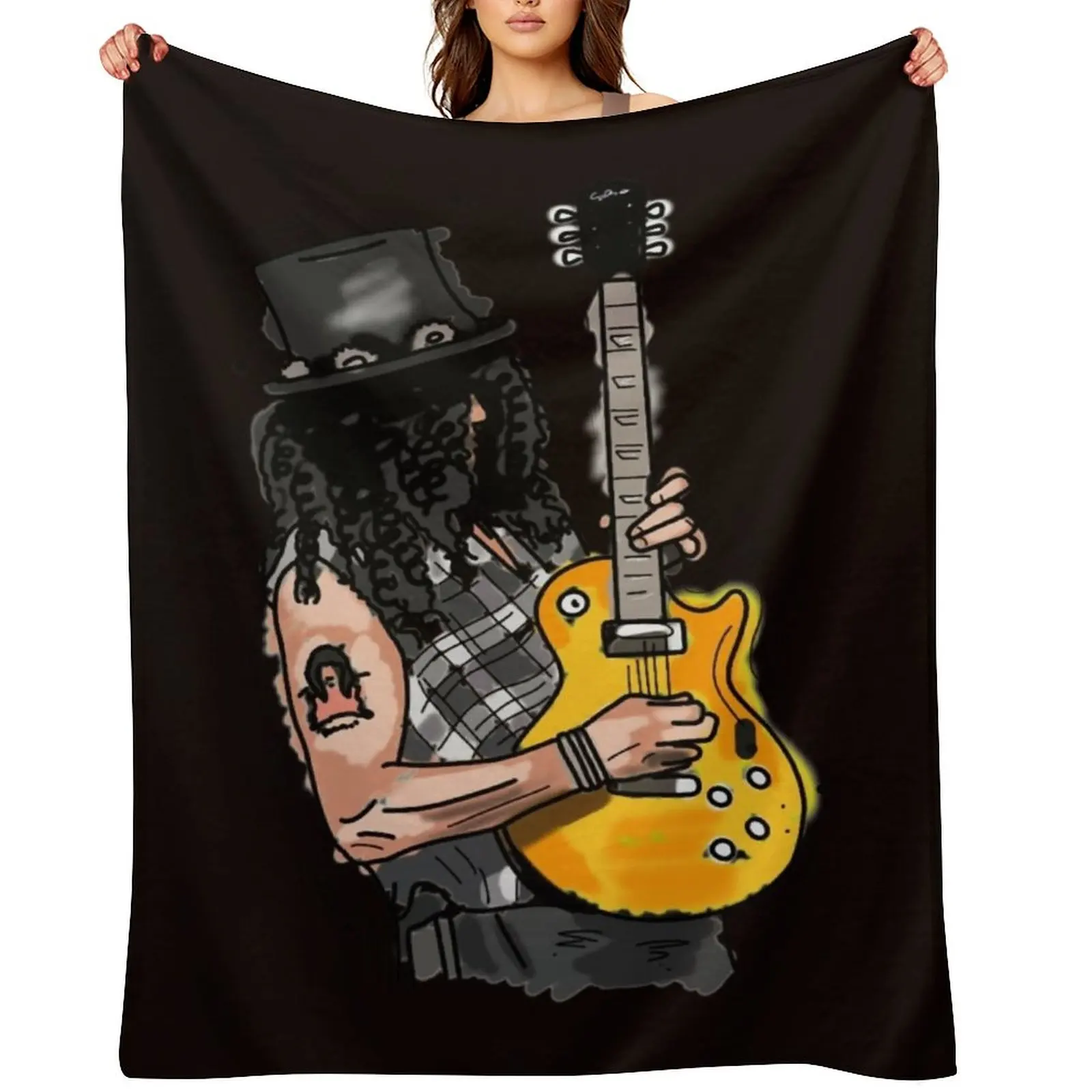 

Slash illustration Throw Blanket wednesday Decorative Beds Soft Beds Travel Blankets