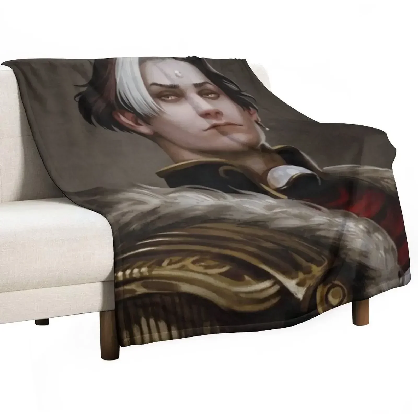 

Solus zos Galvus portrait Throw Blanket Polar Decorative Sofas Decorative Beds Flannel Fabric Blankets