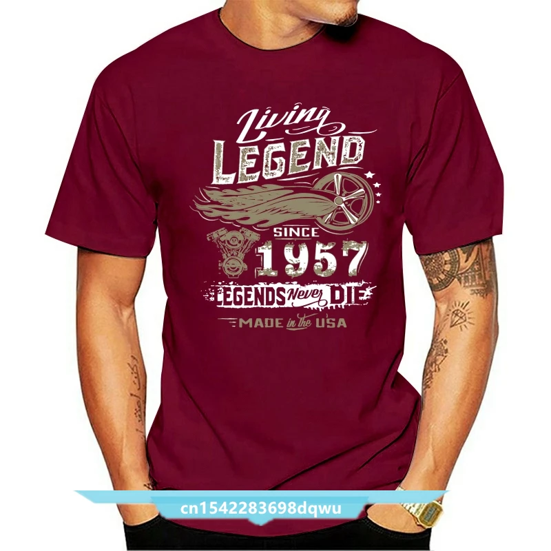 

Tee Shirt Homme 2021 New t-shirt Business Living Legend 60th Birthday Gift Shirt For Those Born In 1957 Business