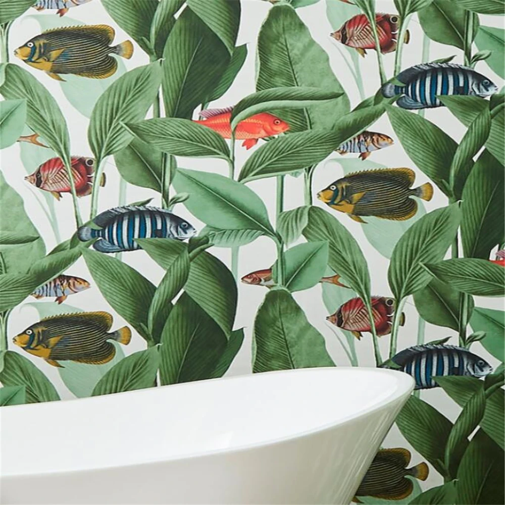custom Ocean World Fish Wallpaper for living room Stickers Creative Mural 3D Sofa Bedroom Hotel Homestay Bedhead home Decoration