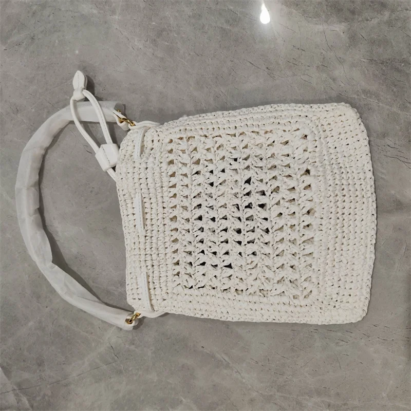 Bolsa De Palha Artesanal para Mulheres, Sacos De Mão De Praia, Oco, Ao Ar Livre, Alta Qualidade, Design De Senhoras, Novo, Verão, UV851670