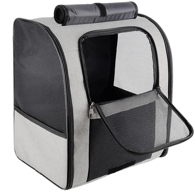 Imagem -05 - Pet Carrier Bolsa Gato Mochila Animais de Estimação Carry Gatos Bolsa de Ombro Duplo Viagem Respirável Grande Capacidade Pet Supplies