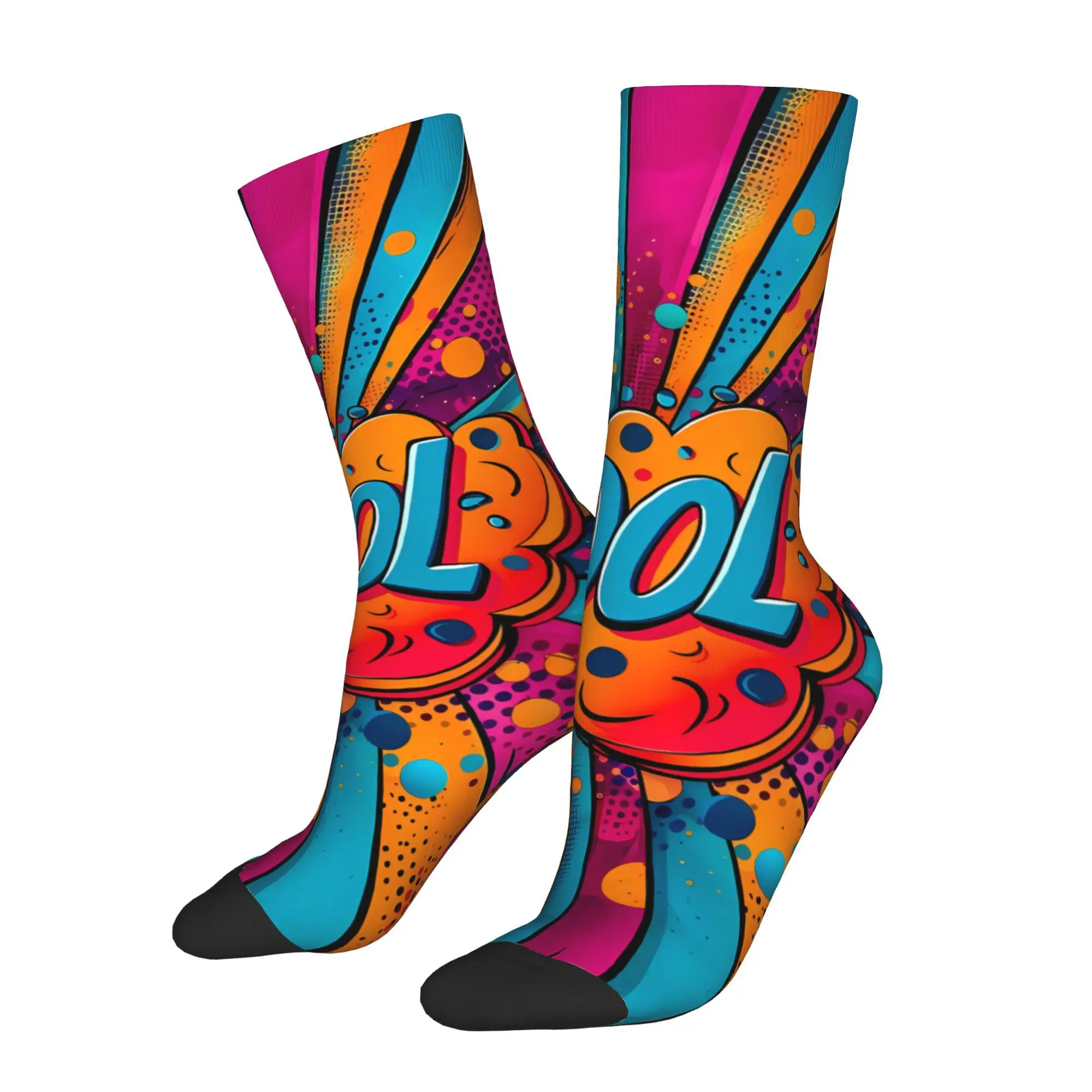 

Graffiti Painting Socks Male Mens Women Autumn Stockings Polyester