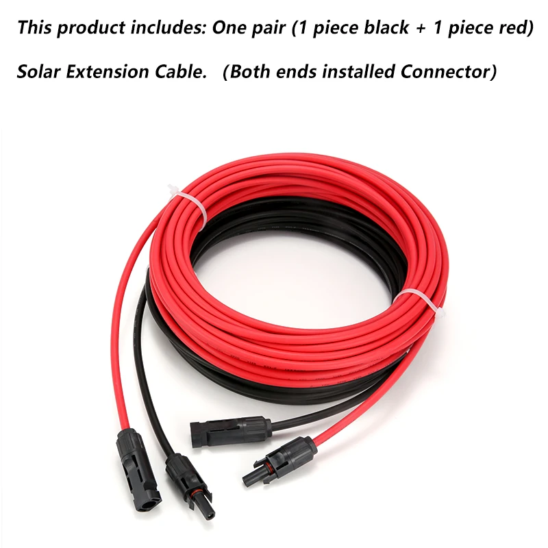 XIONGISOLAR 10/12/14 AWG Solar Extension PV Cable Panel Wires 2.5/4/6mm2 with Solar Connector on Both End Hot Products