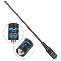 RH-701 Soft Dual Band Antenna SMA-Female VHF/UHF for Baofeng UV-5R 5RH UV-32 21 PRO QUANSHENG UV-K6 K5 Walkie Talkie BNC