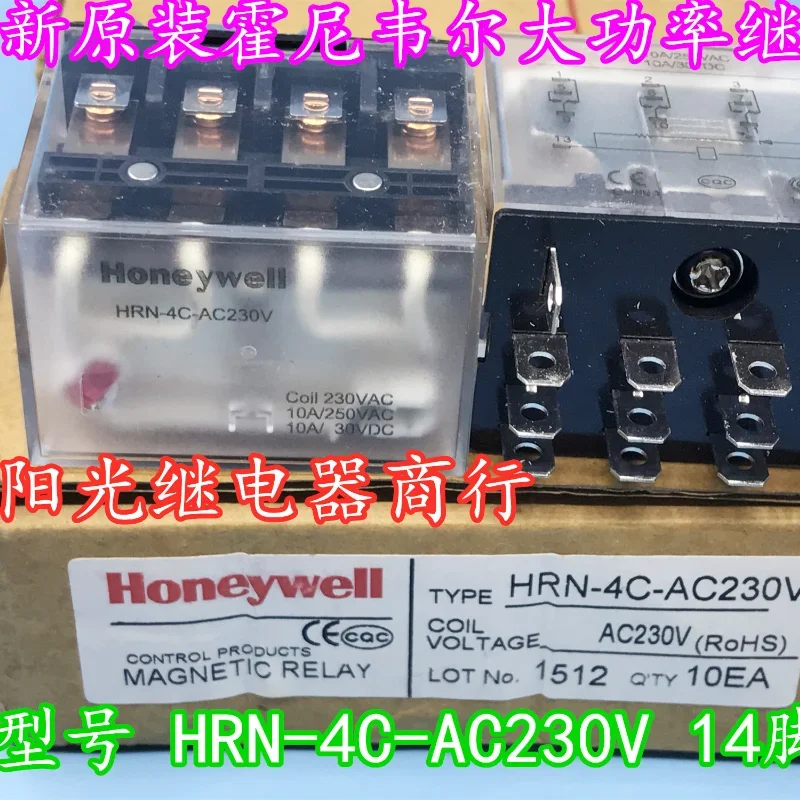 

（Brand New Original）1pcs/lot 100% original genuine relay:HRN-4C-AC230V 14pins 230VAC High power intermediate relay