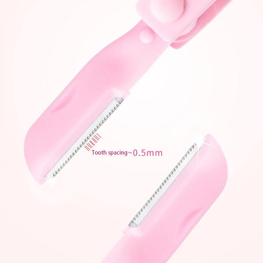 Aço inoxidável sobrancelha aparar ferramenta, 3 em 1, faca dobrável, clipe multifuncional, escova de sobrancelha, novo