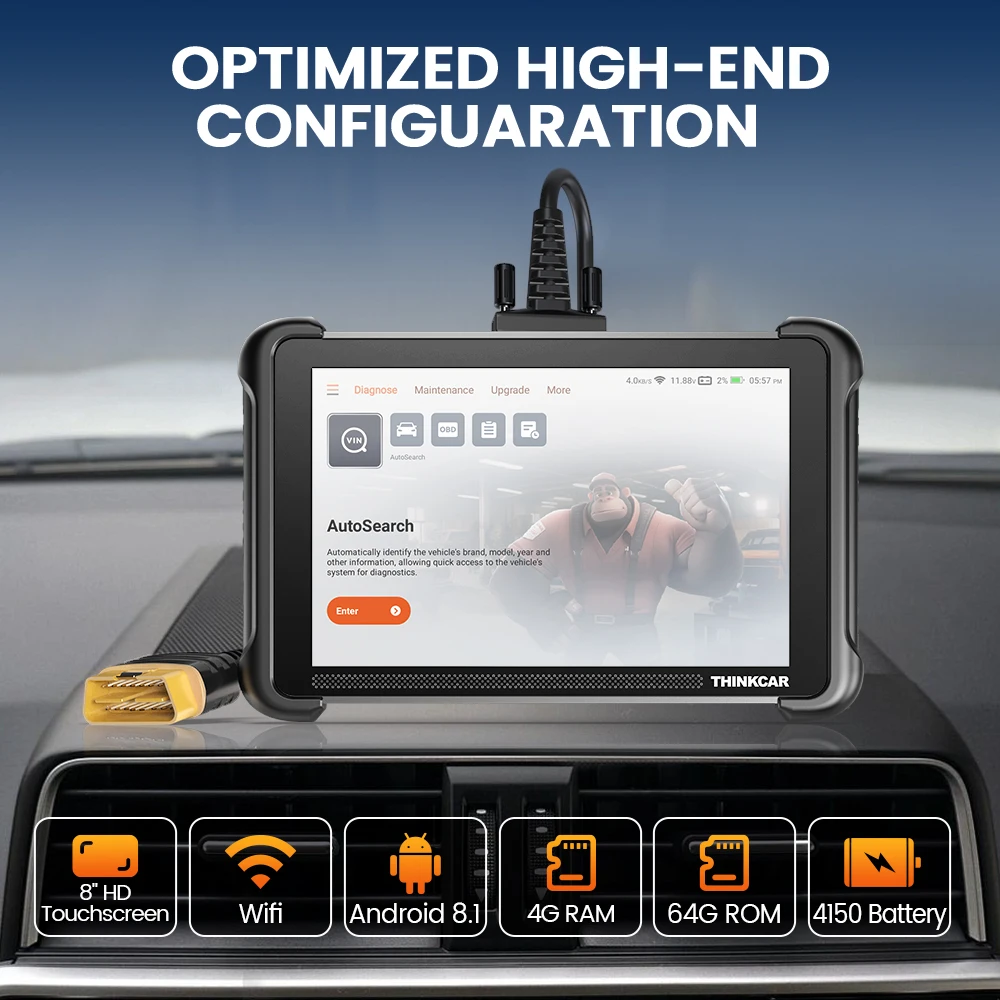 THINKCAR THINKSCAN 689 Bi-directional OBD2 Scanner Full System Scan 2026 ECU Coding 34 Reset Car Diagnostic Tools Lifetime Free Update