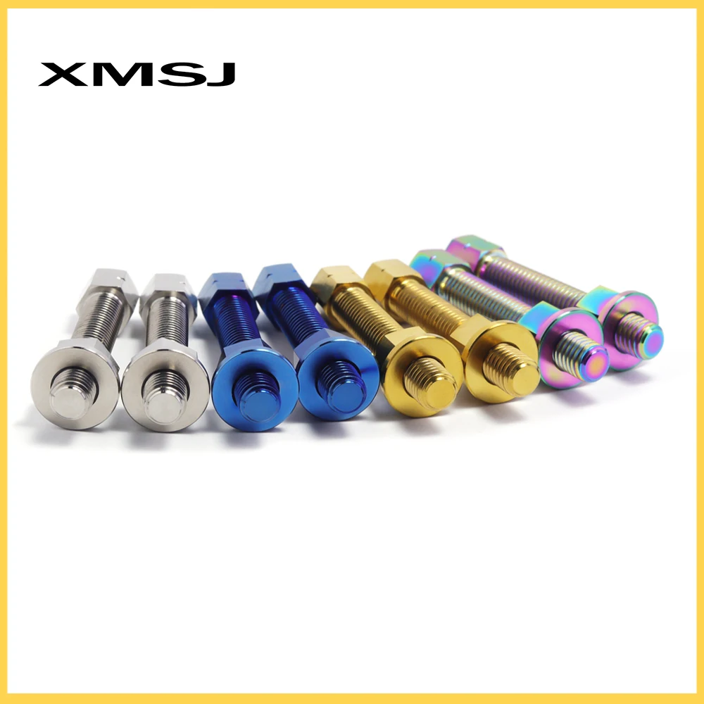 XMSJ Titanium Alloy Motocross Chain Adjuster Bolt Rear Axle M8 M10 Sprocket Locking Screws For KTM HONDA KAWASAKI SUZUKI YAMAHA