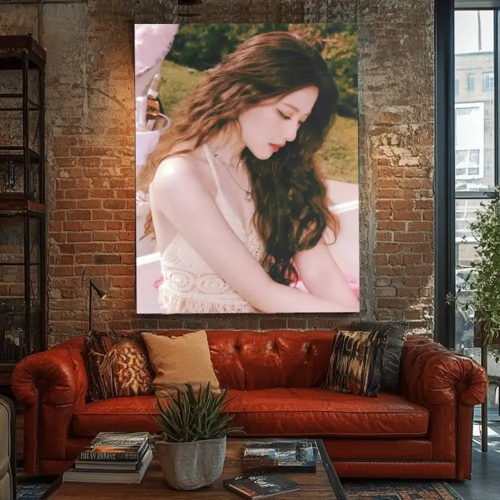 1PC Kpop Singer SHUHUA poster Self-adhesive Art Waterproof Paper Sticker Coffee House Bar Room Wall Decor - view 6