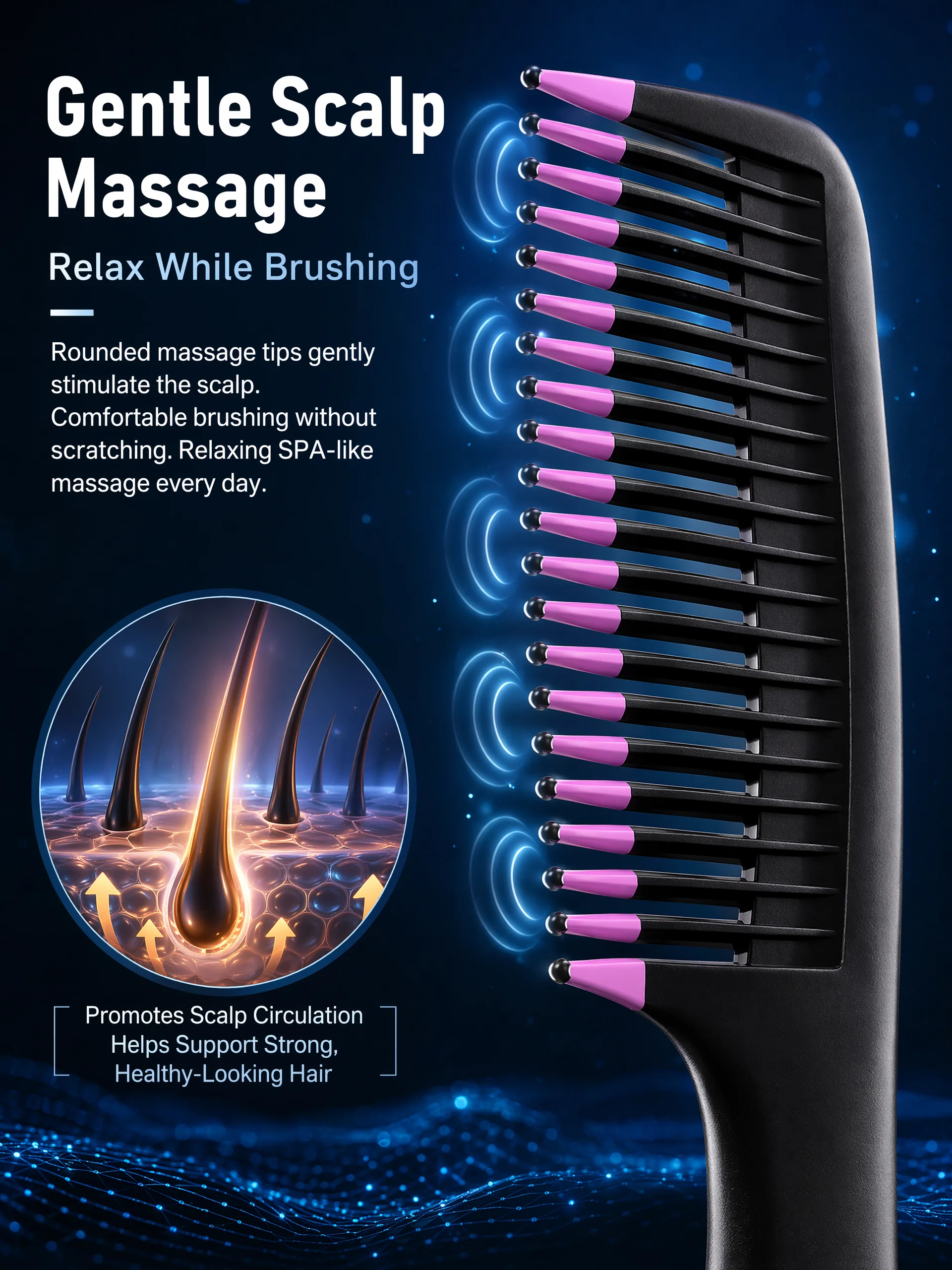 Elite Paddle Hair Brush – Gentle Detangling & Scalp Massage Sc4c1049220684d40afaff64b25c4bad26
