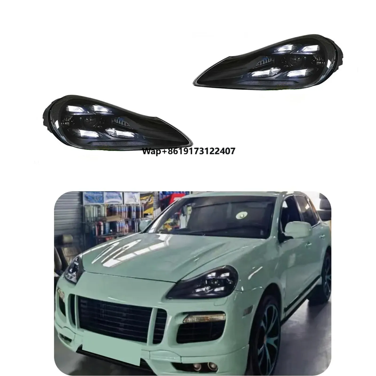 

Обновление в сборе матричных светодиодных фар в стиле 2023 для передних фар автомобиля 957 2007-2010, дневные ходовые огни