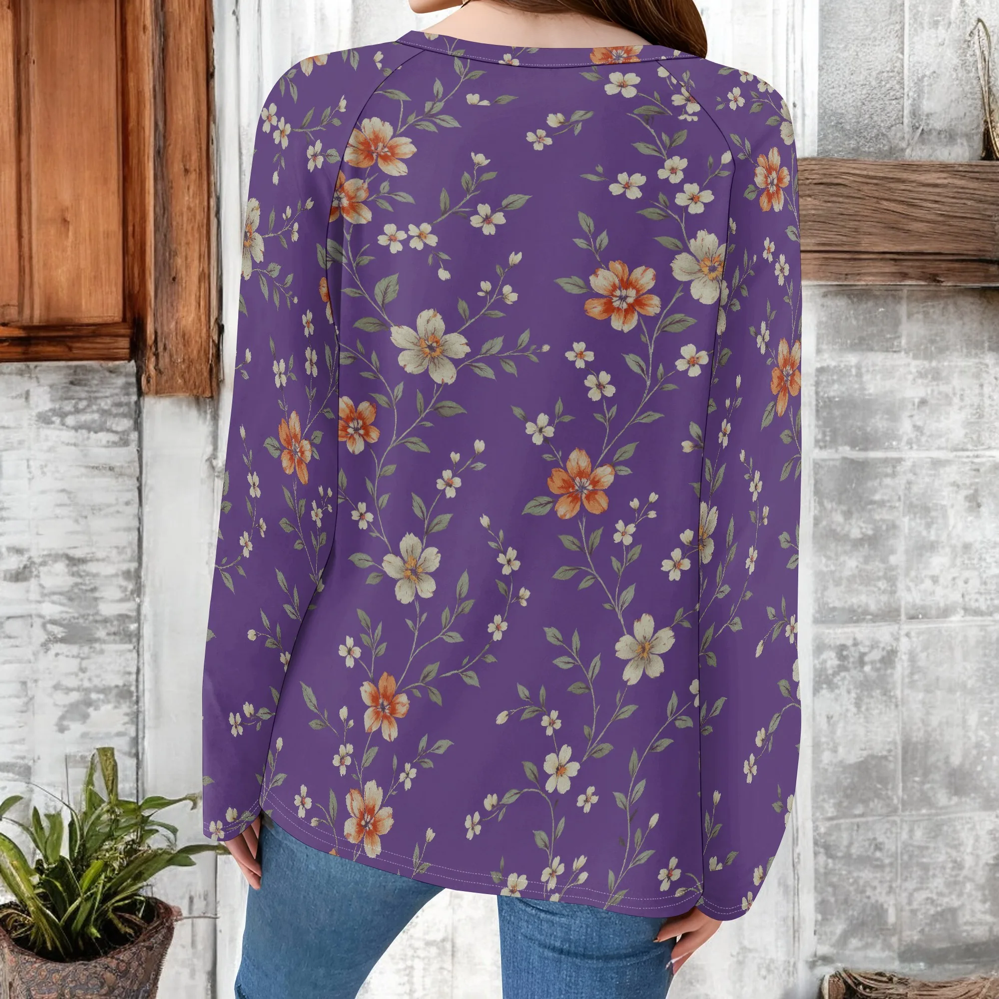 Women Boho Blouses Dressy Casual Long Sleeve Fall Tops Pleated Loose Fit Tunic Blouses T Shirts 2025 Trendy Clothes