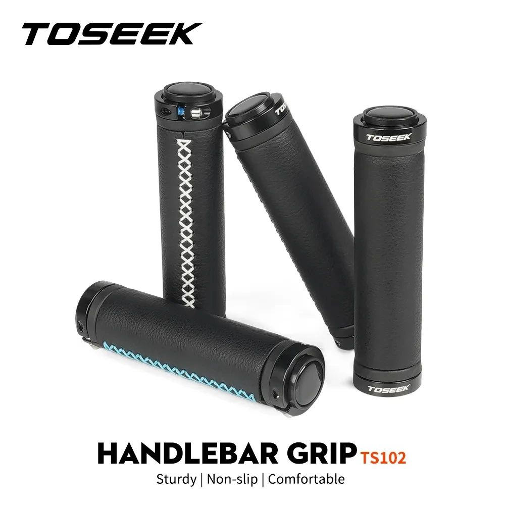 

TOSEEK TS102 Bike Grips Bicycle MTB Handlebar Grip Handle bar Grip 1 Pair For Handlebar Diameter 22.2mm