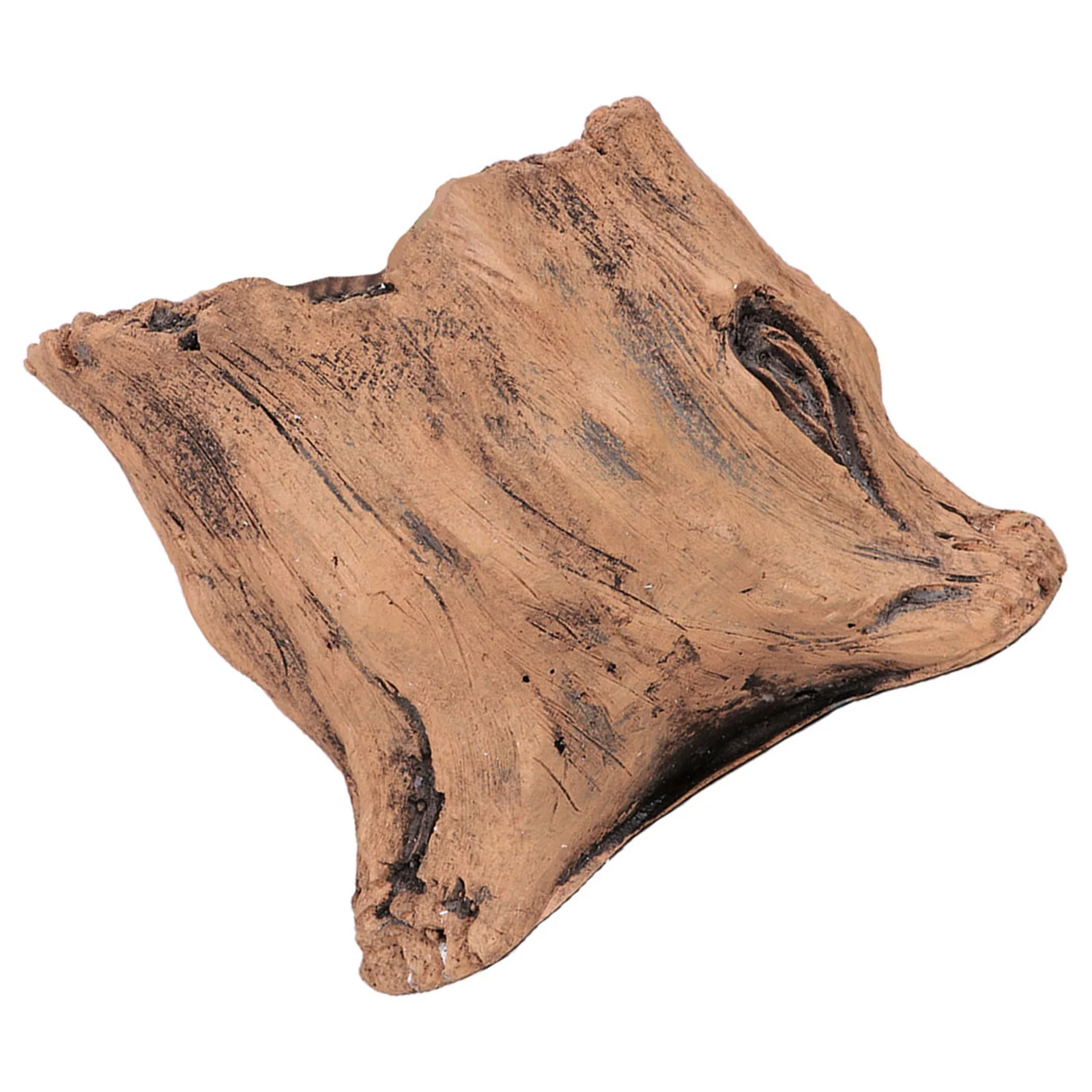 الزخرفية جذع الخرسانة زارع تقليد الخشب اناء للزهور لحديقة فناء فناء وعاء النبات الصغيرة الرجعية نمط فو الجذع