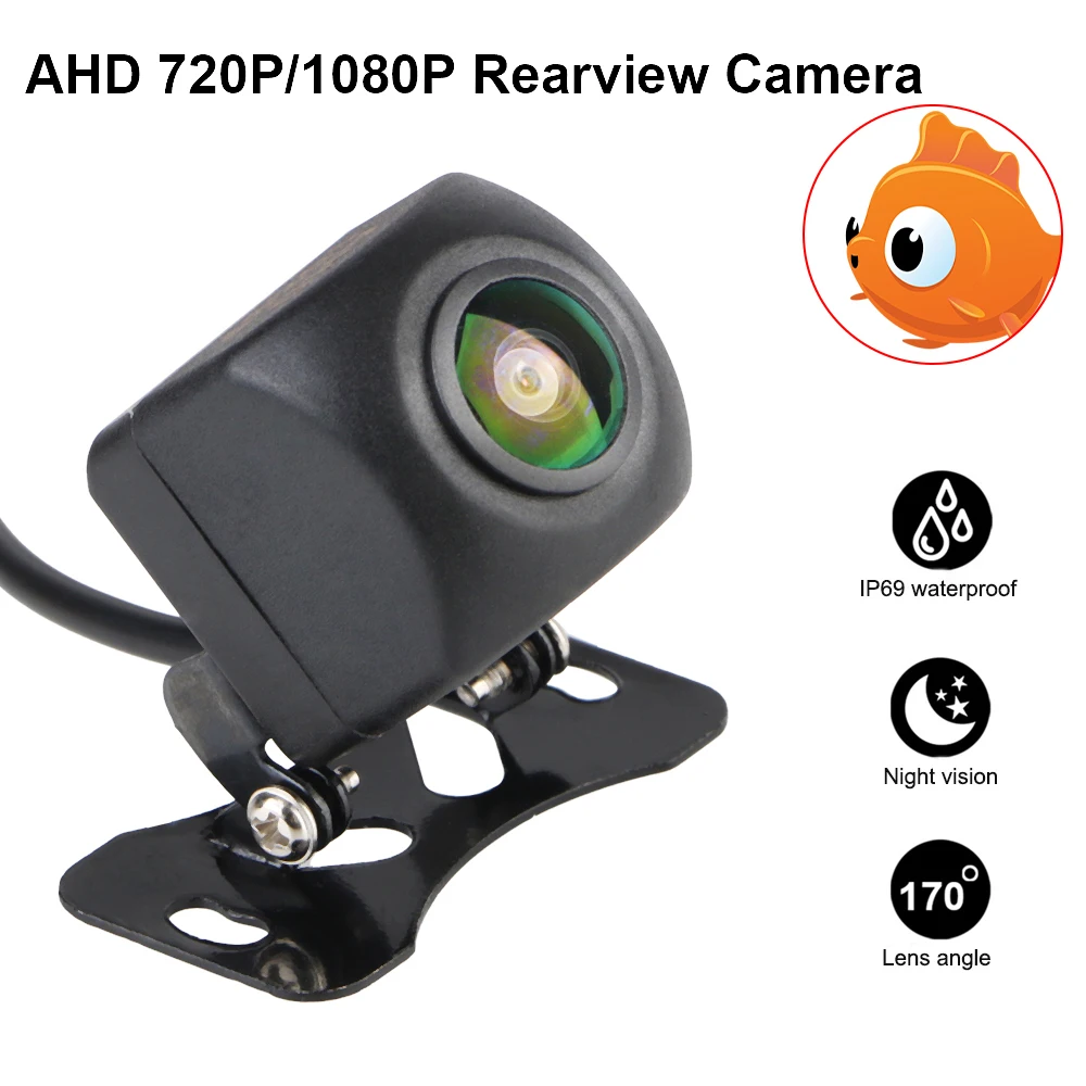 

720P/1080P Car Rear View Camera Parking Assistance Kit Backup Parking Reverse Camera LED Night Vision Lens Fisheye