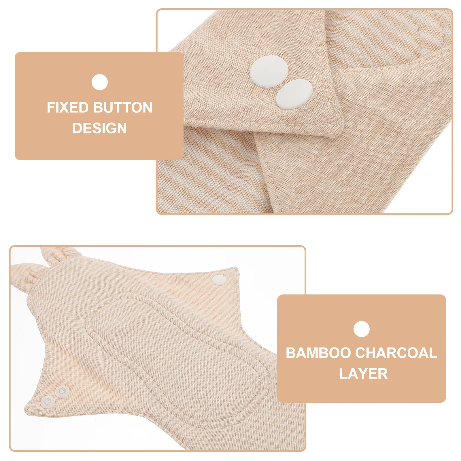 وسادة حيض خفيفة الوزن من Fox Ear قابلة للغسل من القطن وقابلة لإعادة الاستخدام وناعمة ومريحة للغاية للاستخدام اليومي في الهواء الطلق #5