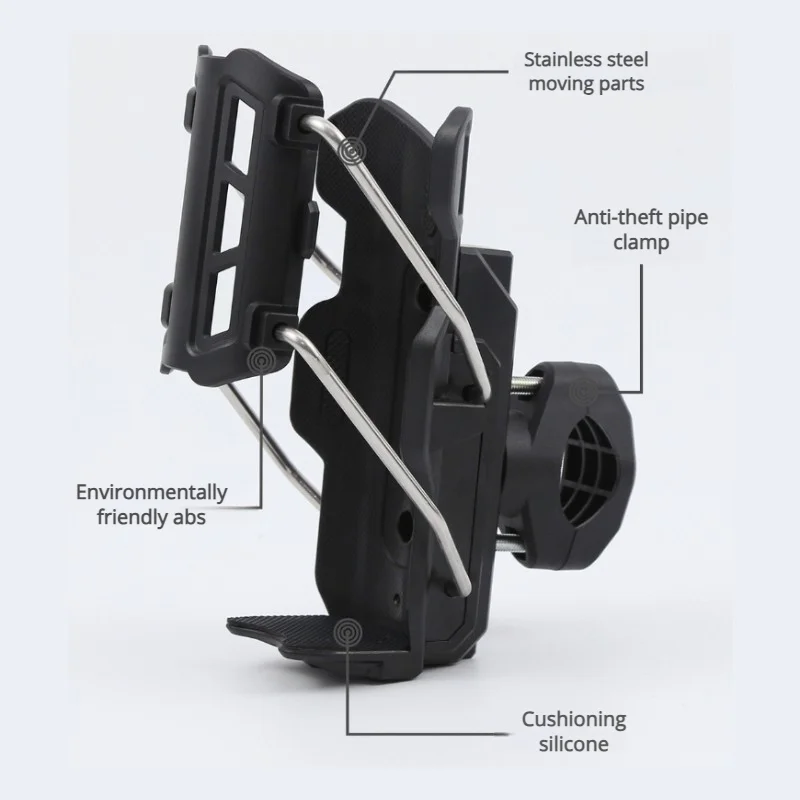 Адаптивная ручка подстаканника с вращающимся на 360 градусов автоматическим зажимом, подходящая для мотоциклов и велосипедов