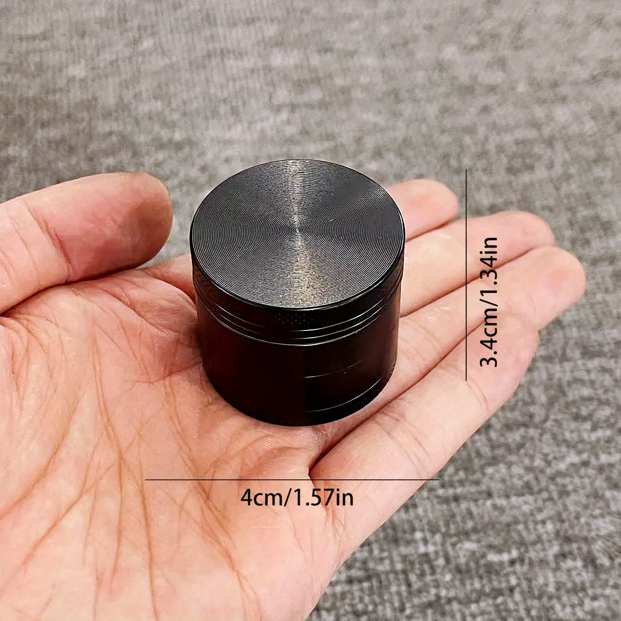 1.6 بوصة سبائك الزنك عشب طاحونة دليل هاون مطحنة التوابل الفلفل الملح مدقة التبغ العشب طاحونة التدخين السجائر الملحقات