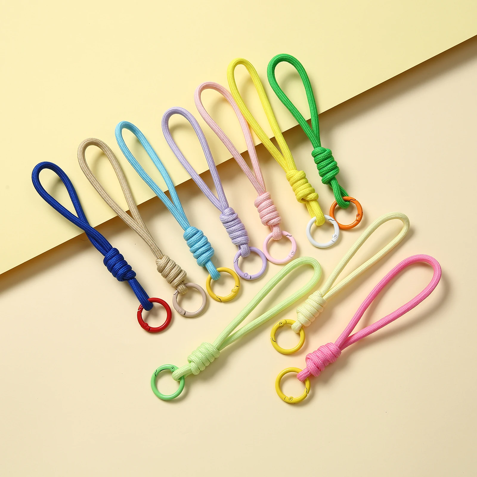 1/2/5/10/20 stücke Sweety Farbe Kreative Schlüsselbund Für Telefon Fall Frauen Anti Verloren Knoten Seil Strap Auto Schlüssel Ketten Diy Zubehör