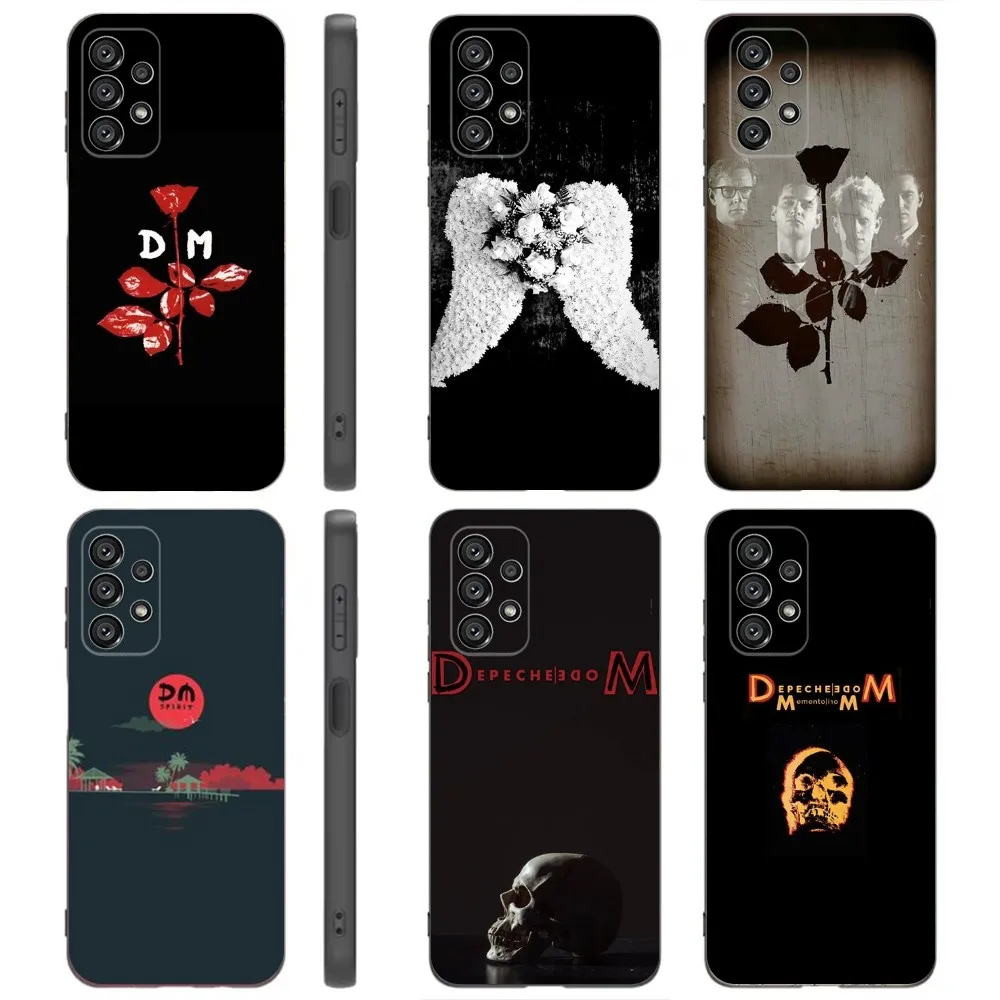 D-Depeche Mode  Phone Case For Samsung Galaxy A91,A80,A73,A72 ,A71,A53A52,A32 ,A31A22,A21s,A20,Black Cover