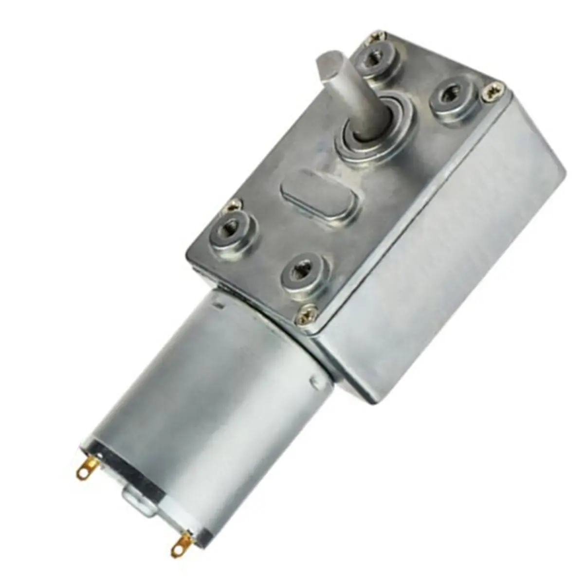 JGY-370 Worm Gear Reducer Motor, DC 6V, 96rpm Solid Shaft with Self-Locking