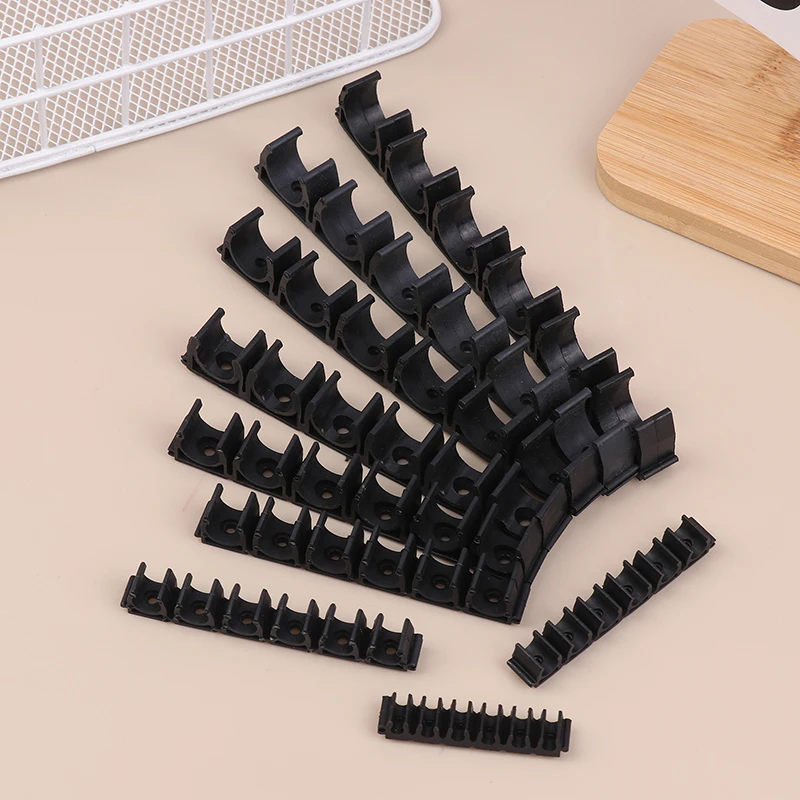 Nylon 6 Way 4-20mm Water Pipe Holder Gas Compressor Tubing Diversion Flow Clip Pipe Clamp Pneumatic Tube Air Hose Fixing Clamp view 6