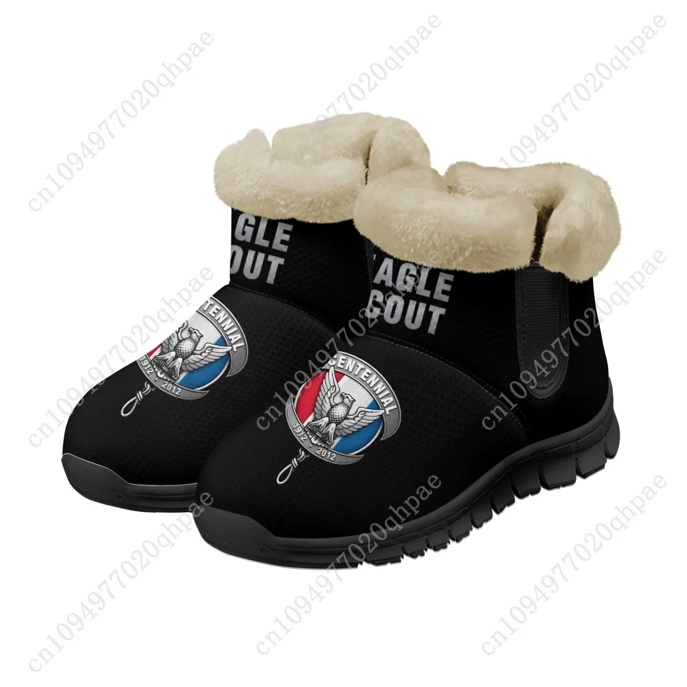 Eagle Scout Snow Boots Mens Womens Teenager Shoes Keep Warm Boot High Quality Lightweight Couple Sports Customize Sneakers