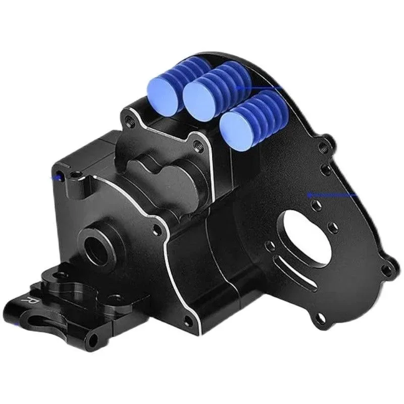 

Алюминиевый металлический корпус коробки передач для 1/10 Traxxas Slash 2WD Rustler Stampede Bandit VXL, запчасти для тюнинга (черный)