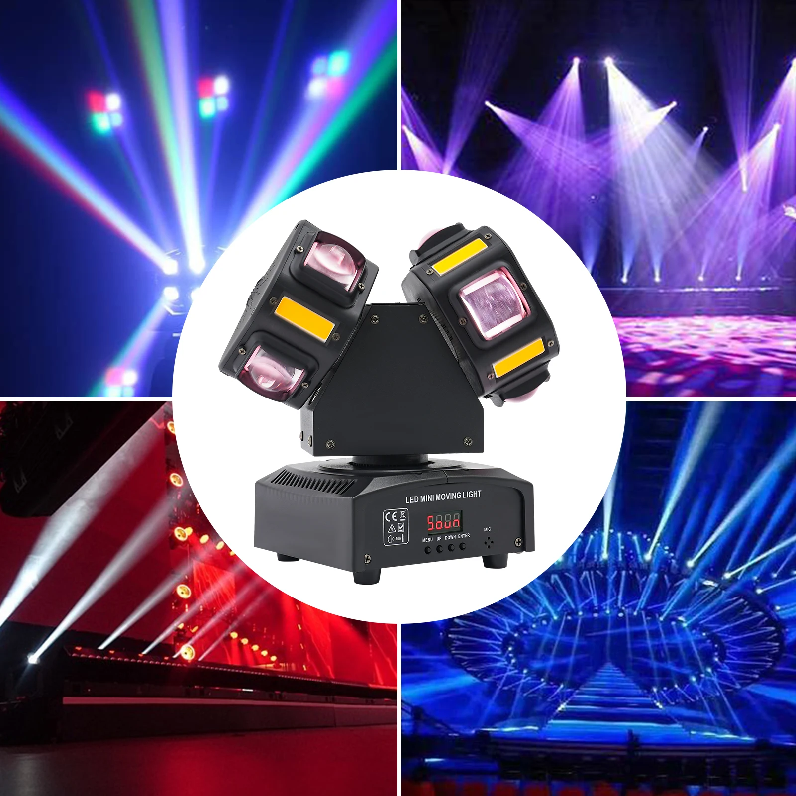 Moving Head Licht Disco Party Licht Bühne Licht Mehrere Steuer Modi LED Strahlen Für Party Konzert
