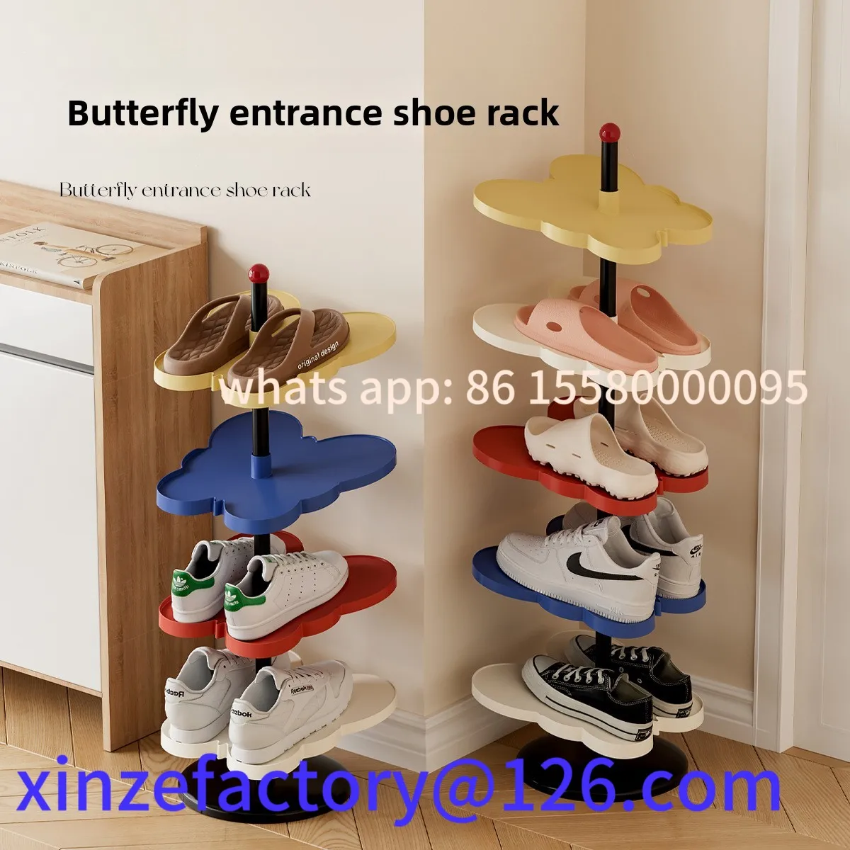 رف أحذية إبداعي قابل للتخصيص، تخزين صغير متعدد الطبقات وبسيط لمدخل المنزل