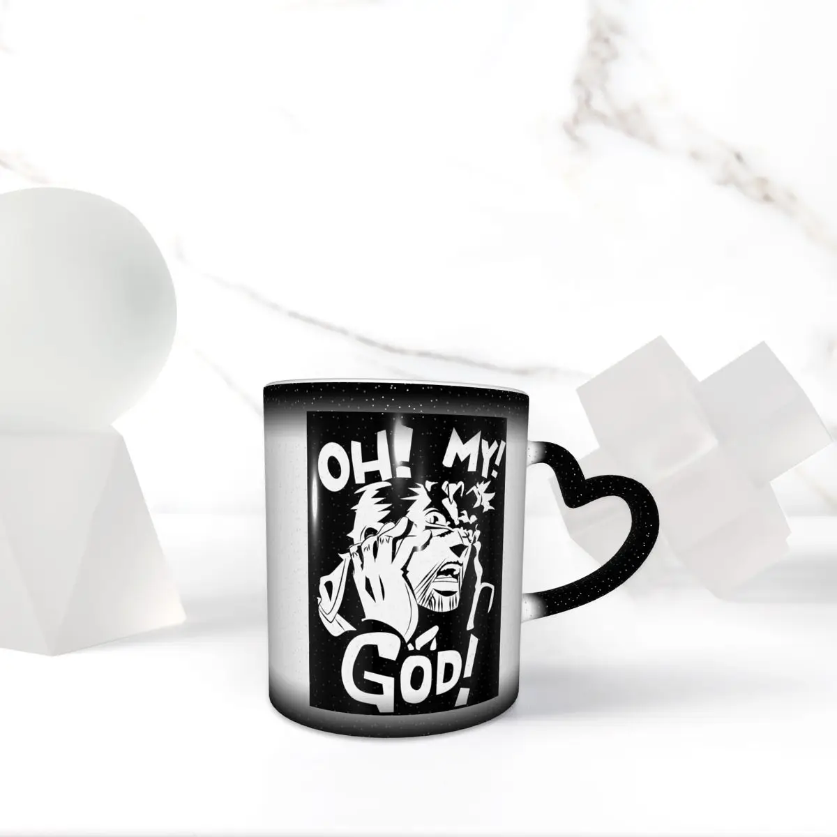 Taza de cerámica divertida de Joseph Joestar de Jojo's Bizarre Adventure, tazas de café, tazas de té, tazas de leche, regalos para amigos.