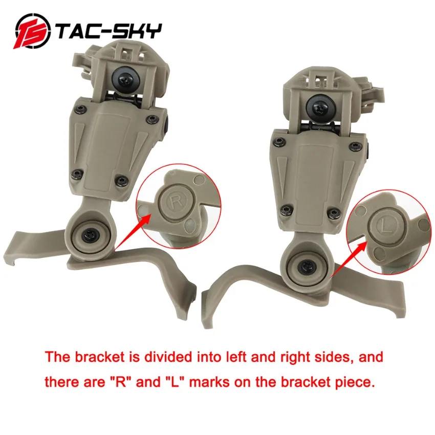 TS TAC-SKY Tactical Headset ARC Helmet Rail Adapter for EARMOR Series M31/M31H Civilian Version Headset