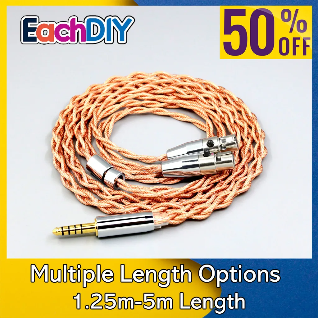 Graphene 7N OCC Shielding Coaxial Mixed Earphone Cable For Audeze LCD-3 LCD-2 LCD-X LCD-MX4 LCD-XC LCD-4z LCD-GX lcd-24 LN007774