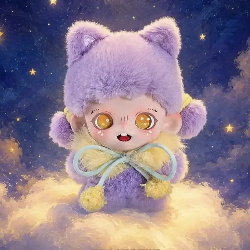 BABY ZORAA Fluffy Tea Party Series Plush Pendant Blind Box Mystery Box Toys Kawaii Ornaments Figurines Home Decor Desktop Model