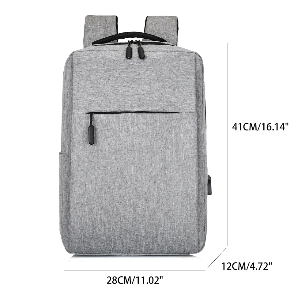 15.6 Inch Laptop Men Backpack Nylon Travel Male Laptop Backpack USB Charging Computer School Backpacks Waterproof Bag for Men