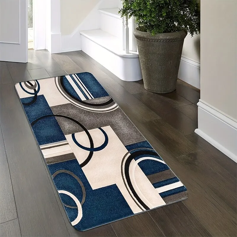 Modern European Style Floor Mat Non Slip Absorbent Entrance Door Mat Bathroom Shower Mat Household Bathroom Bedroom Floor Mat