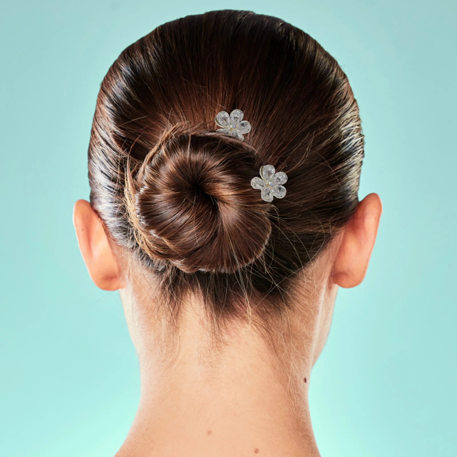 

4 Pcs U Shaped Hairpin Bridal Wedding Decorative Rhinestone Hair Forks Women Accessories Safe Comfortable Stylish