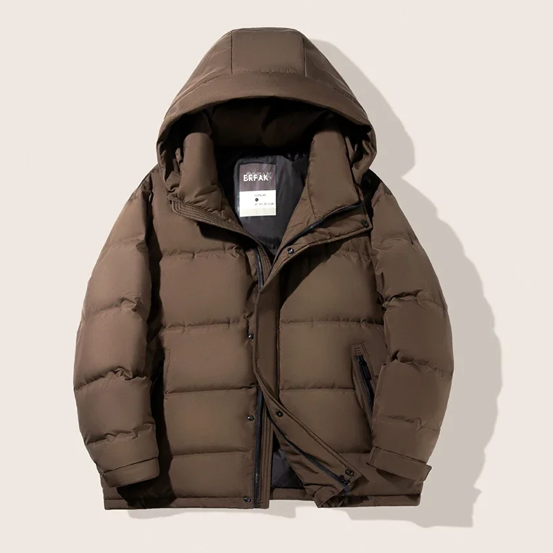 YEAE Hooded Short Down Jacket Duck Male Padding Designer Clothes Men Luxury Lightweight Padded Jackets Winte Men's Cold Coat