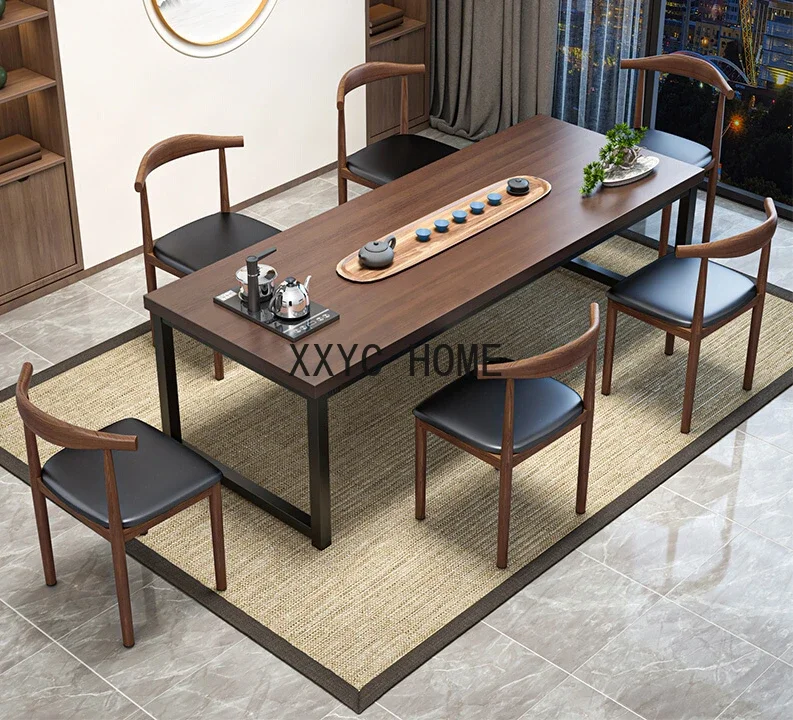 

Tea Table and Chair Combination Discussion on Modern and Minimalist Office Chinese Tea Making Table