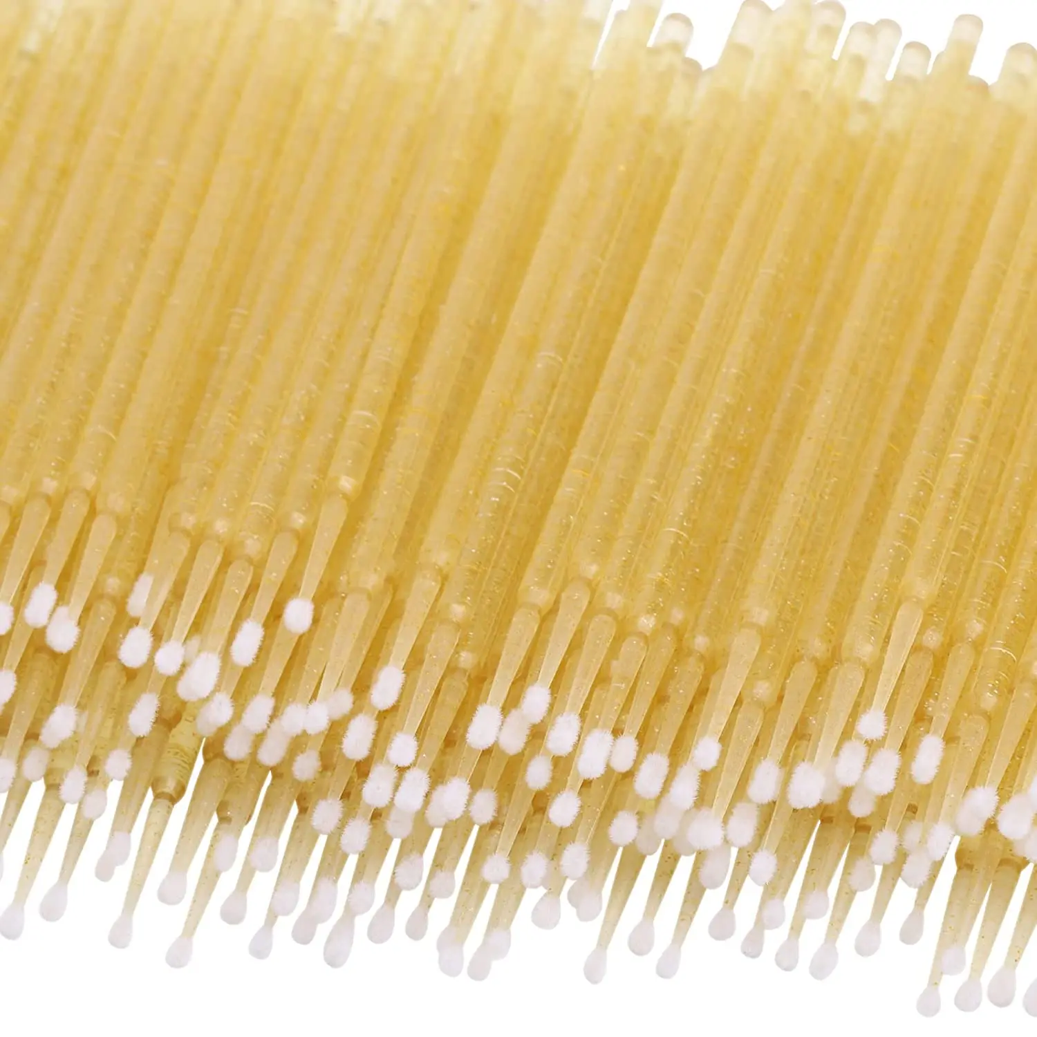 100pcs/bag Micro Brushes with Crystal Wands Disposable Microbrush Applicators Microswabs for Eyelash Extensions