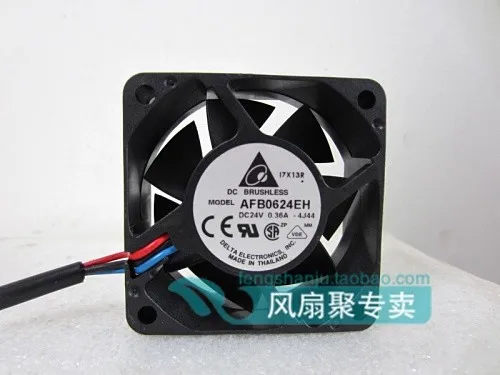 

Free shipping original AFB0624EH 6cm 6025 24V 0.36A 3-wire frequency converter high air volume fan