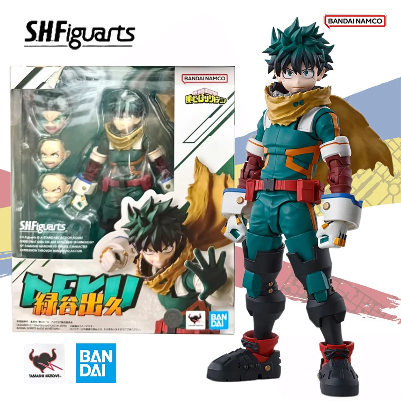 

Bandai Original Genuine S.H.Figuarts My Hero Academia SHF Izuku Midoriya 14cm Anime Movable Model Toy Collection Ornament Gift