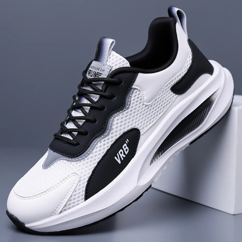 2026 Spring and Summer New Men's Shoes, Mesh Sports Casual Shoes, Breathable, Color-Blocked, Lightweight, Comfortable, Youth Sho