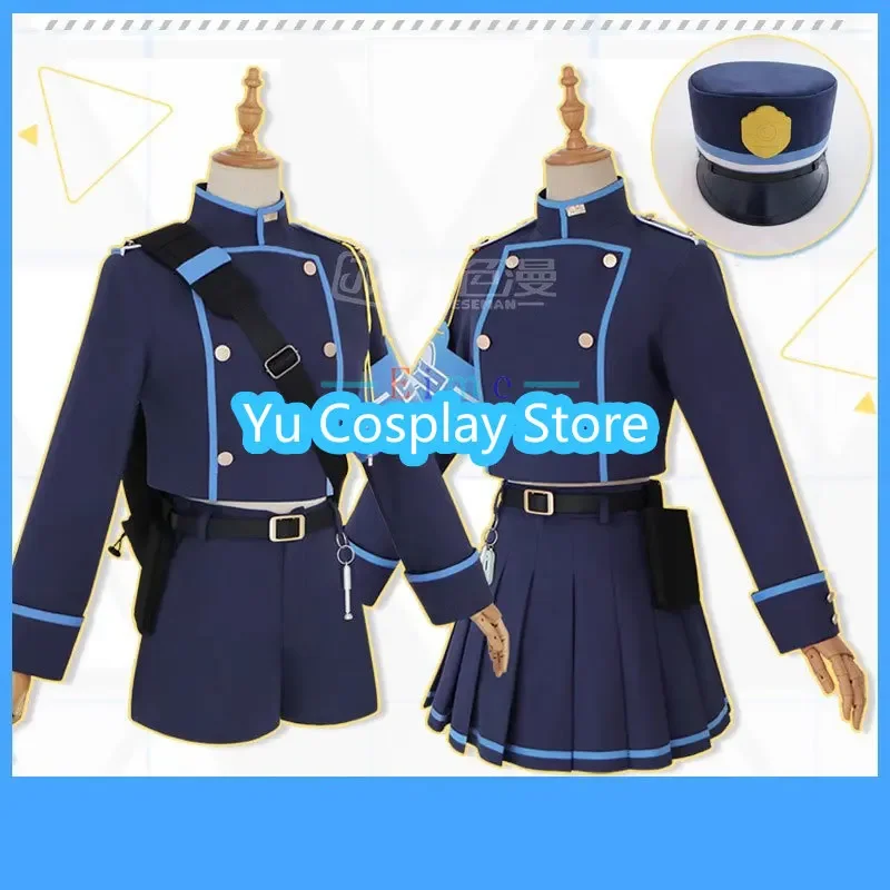 

Yu-Cosplay Game Blue Archive Subway Twins Hikari Nozomi Cosplay Costume Party Suit With Hat Bag Halloween Carnival Uniforms
