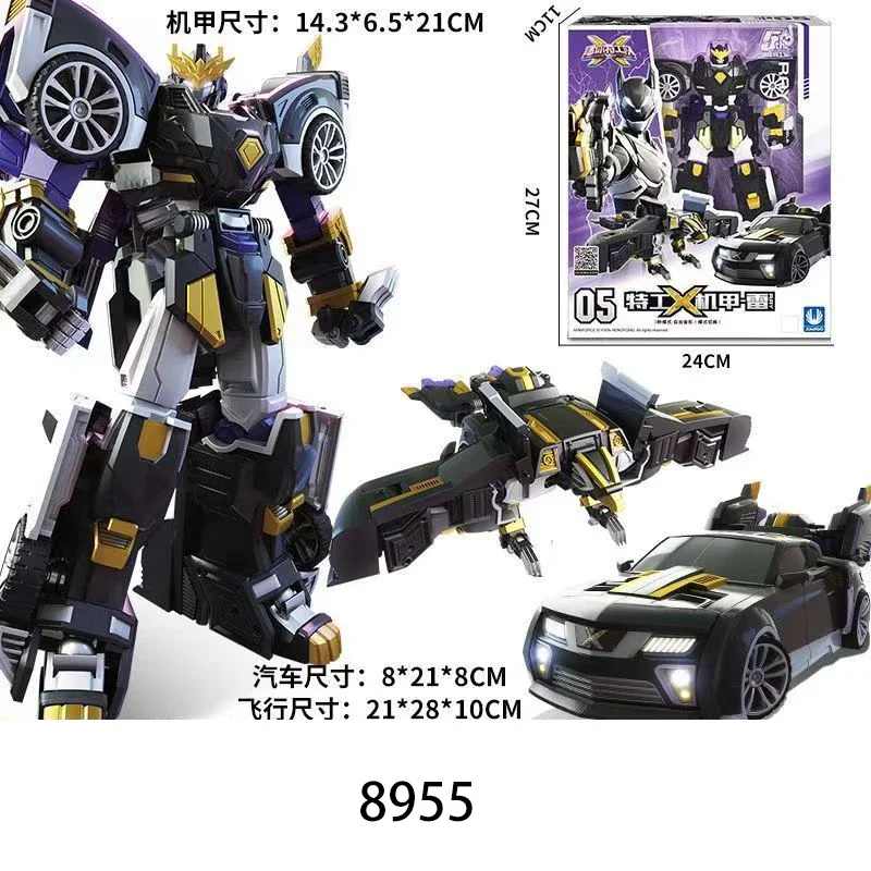 Mini Force Super Dinosaur Power Transformation Robot Toys Action Figures MiniForce X Simulation Car Deformation Airplane Toy